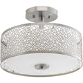 PROGRESS LIGHTING P2320-0930K9 Brushed Nickel Mingle LED Collection 14" Semi-Flush Mount