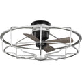 PROGRESS LIGHTING P250006-141 Galvanized Finish Loring Collection 33" Four-Blade Galvanized Ceiling Fan