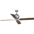 PROGRESS LIGHTING P250010-081 Antique Nickel Royer Collection 56" Four-Blade Antique Nickel Ceiling Fan