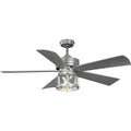 PROGRESS LIGHTING P250011-141-WB Galvanized Finish Midvale Collection 5-Blade Galvanized 56-Inch AC Motor Coastal Ceiling Fan
