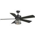 PROGRESS LIGHTING P250011-171-WB Blistered Iron Midvale Collection 5-Blade Blistered Iron 56-Inch AC Motor Coastal Ceiling Fan