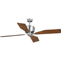PROGRESS LIGHTING P250022-081 Antique Nickel Chapin Collection 56" Four-Blade Antique Nickel Ceiling Fan