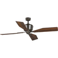 PROGRESS LIGHTING P250022-108 Oil Rubbed Bronze Chapin Collection 56" Four-Blade Oil Rubbed Bronze Ceiling Fan