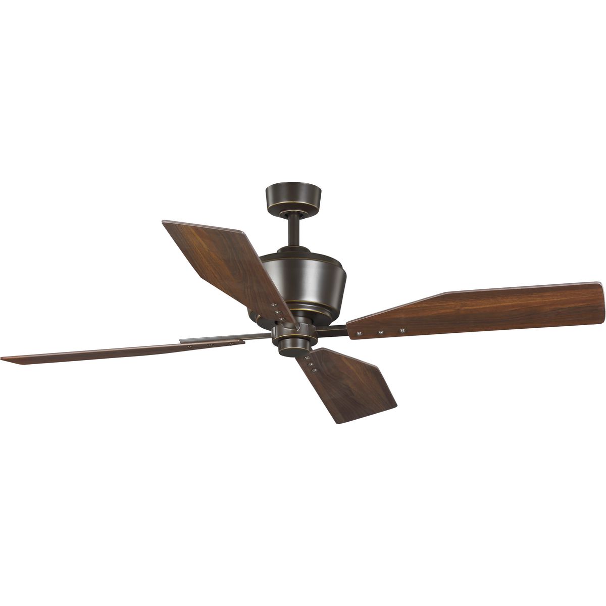 PROGRESS LIGHTING P250022-108 Oil Rubbed Bronze Chapin Collection 56" Four-Blade Oil Rubbed Bronze Ceiling Fan