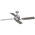 PROGRESS LIGHTING P250024-141 Galvanized Finish Bedwin Collection 56" Four-Blade Galvanized Ceiling Fan