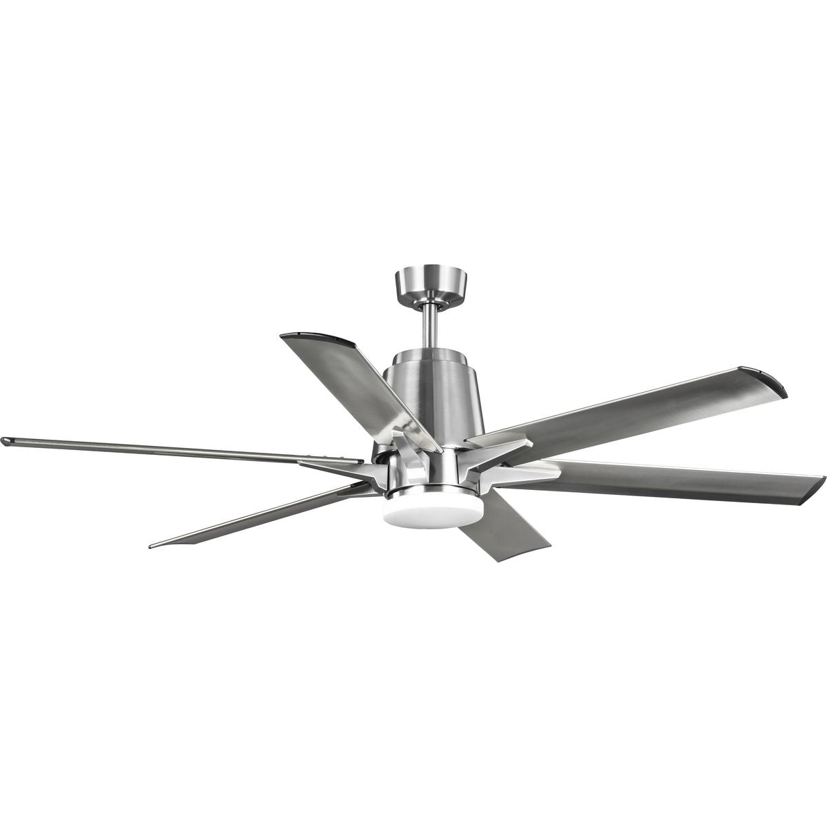 PROGRESS LIGHTING P250026-009-30 Brushed Nickel Arlo Collection 60" Indoor/Outdoor Six-Blade Brushed Nickel Ceiling Fan
