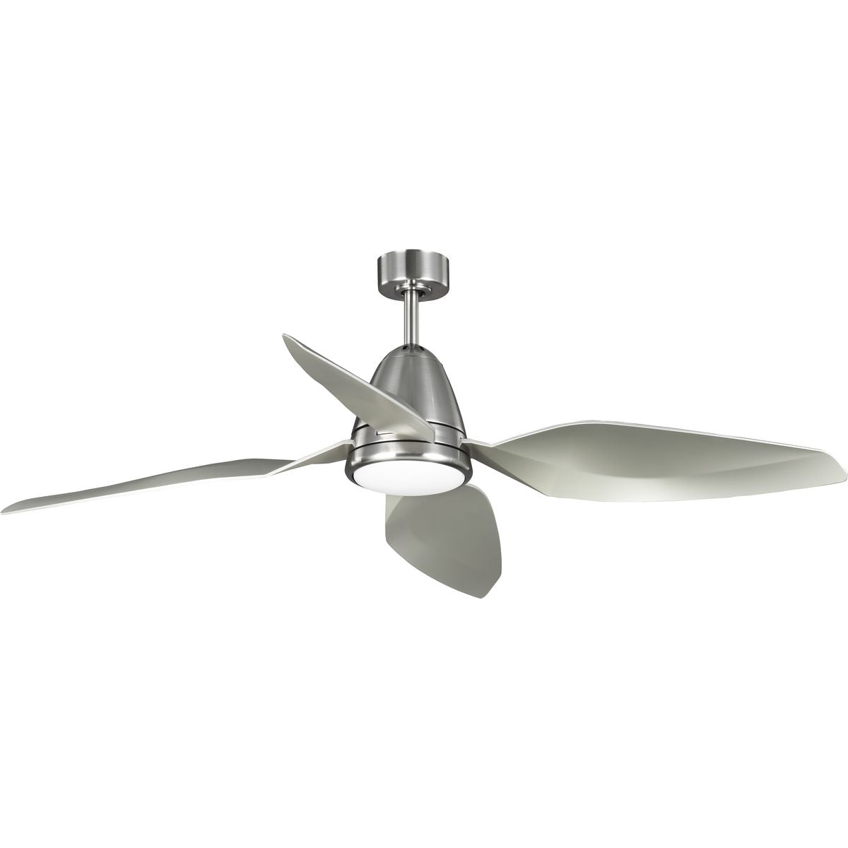 PROGRESS LIGHTING P250032-009-30 Brushed Nickel Holland Collection 60" Four-Blade Brushed Nickel Ceiling Fan