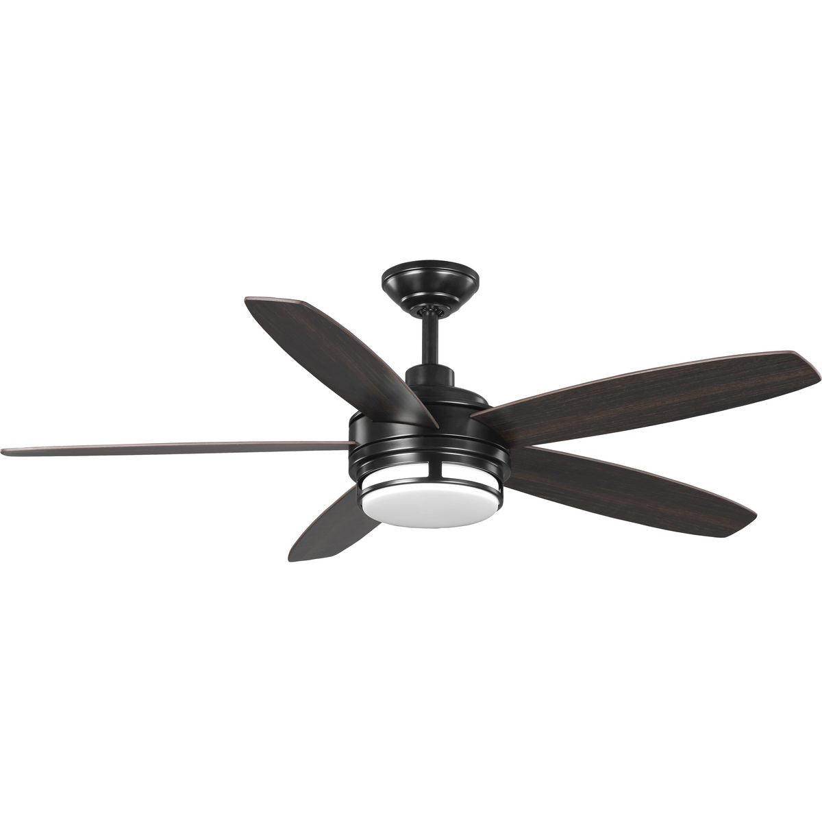 PROGRESS LIGHTING P250036-031-30 Black Albin Collection 54" Indoor/Outdoor Five-Blade Black Ceiling Fan