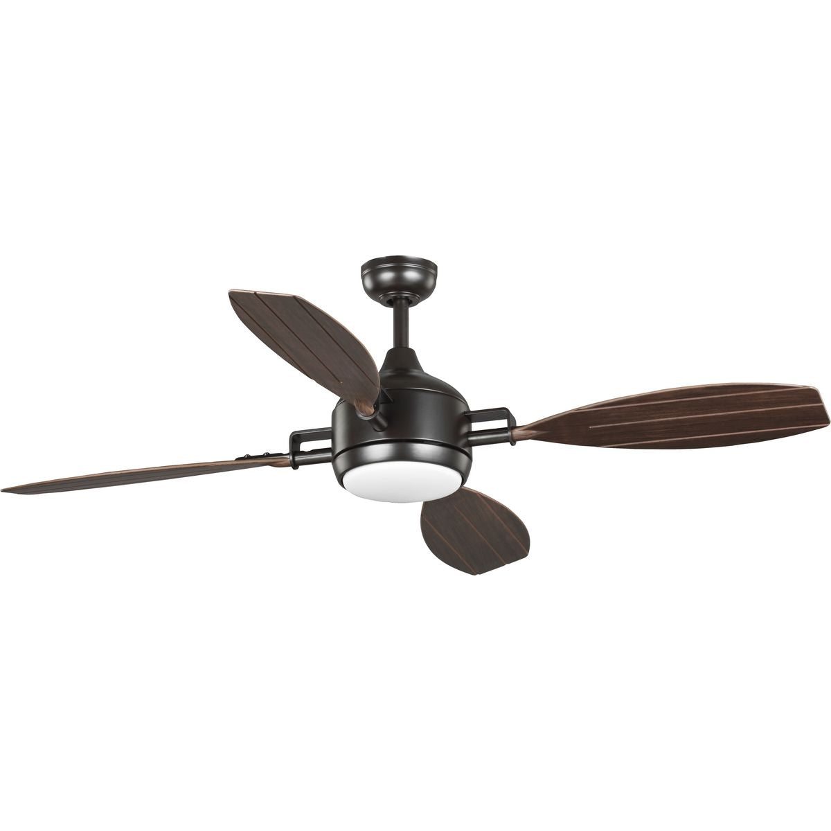 PROGRESS LIGHTING P250040-129-30 Architectural Bronze Rudder Collection Indoor/Outdoor 56" Four-Blade Bronze Ceiling Fan