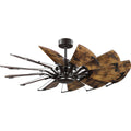 PROGRESS LIGHTING P250065-129 Architectural Bronze Springer Collection 52-Inch 12-Blade Architectural Bronze DC Motor Farmhouse Windmill Ceiling Fan