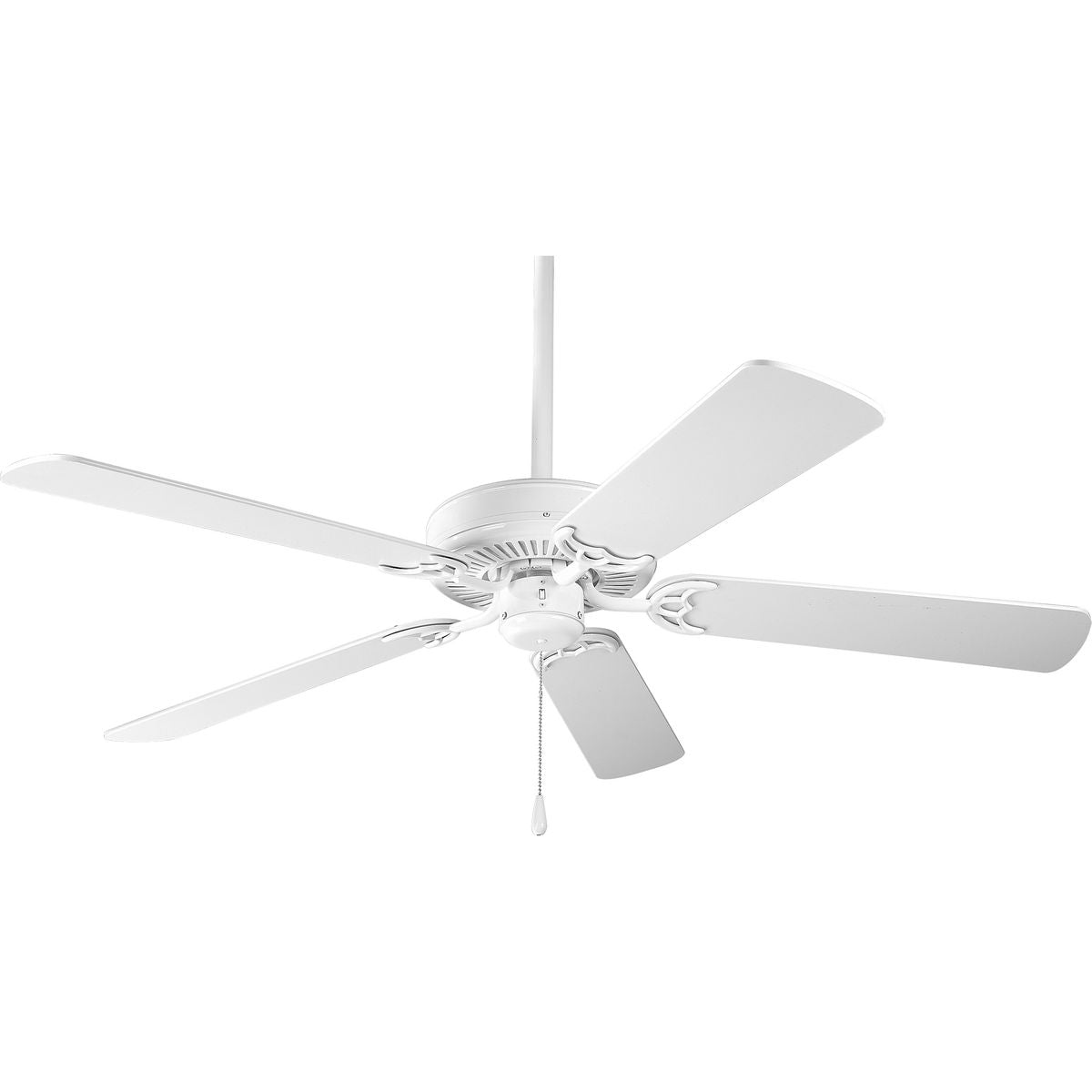 PROGRESS LIGHTING P250066-030 White AirPro Energy Star-Rated 52-Inch White 5-Blade AC Motor Traditional Ceiling Fan