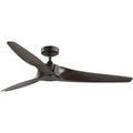 PROGRESS LIGHTING P250069-020 Antique Bronze Manvel Collection 60-Inch Three-Blade DC Motor Transitional Ceiling Fan Walnut