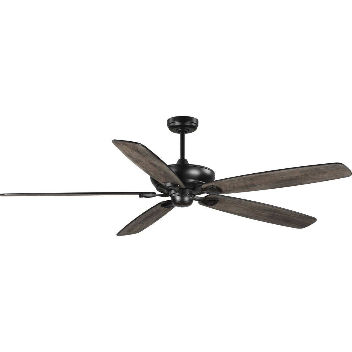 PROGRESS LIGHTING P250070-31M Matte Black Kennedale Collection 72-Inch Five-Blade DC Motor Transitional Ceiling Fan Rustic Charcoal/Matte Black