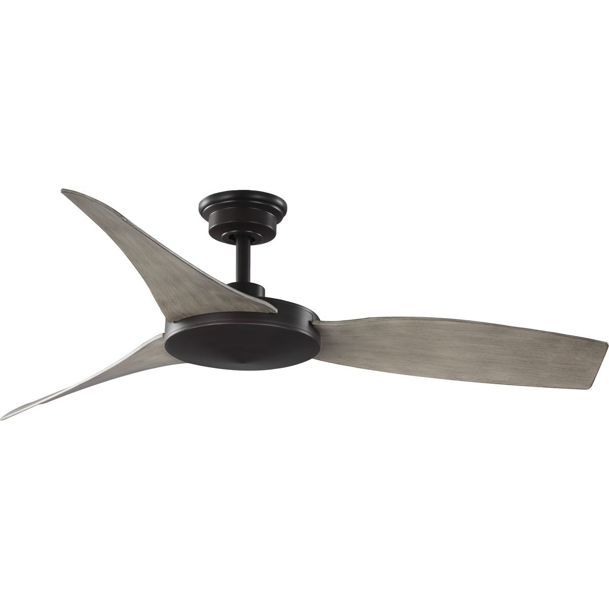 PROGRESS LIGHTING P250071-020 Antique Bronze Spicer Collection 54" Three-Blade Antique wood/Antique Bronze Indoor/Outdoor DC Motor Contemporary Ceiling Fan