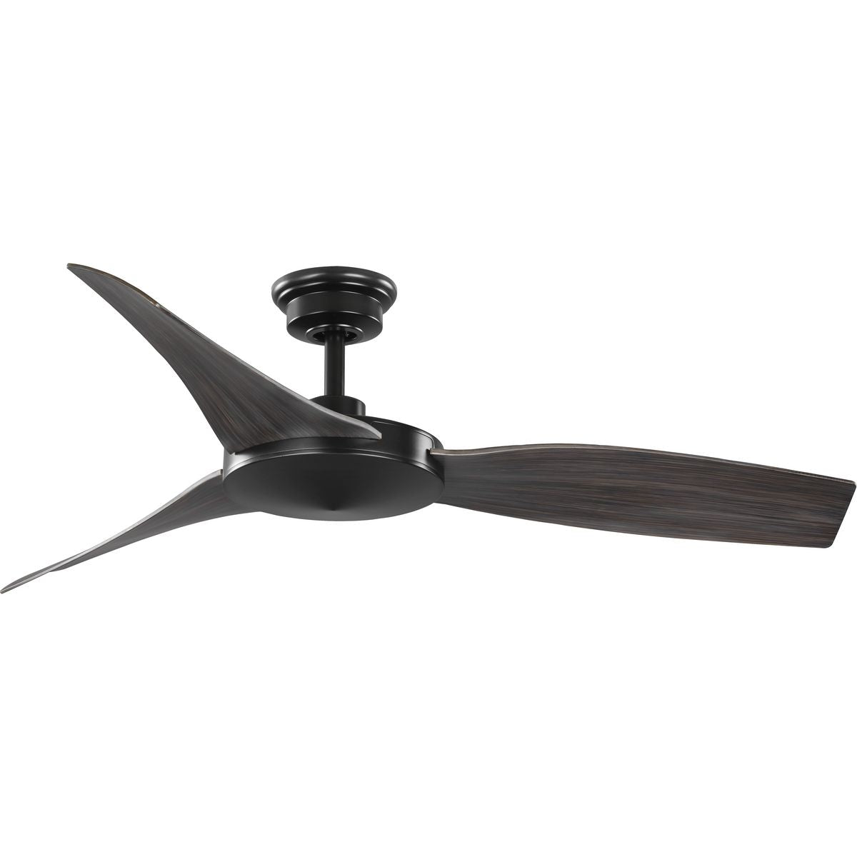 PROGRESS LIGHTING P250071-31M Matte Black Spicer Collection 54" Three-Blade Antique Black/Matte Black Indoor/Outdoor DC Motor Contemporary Ceiling Fan