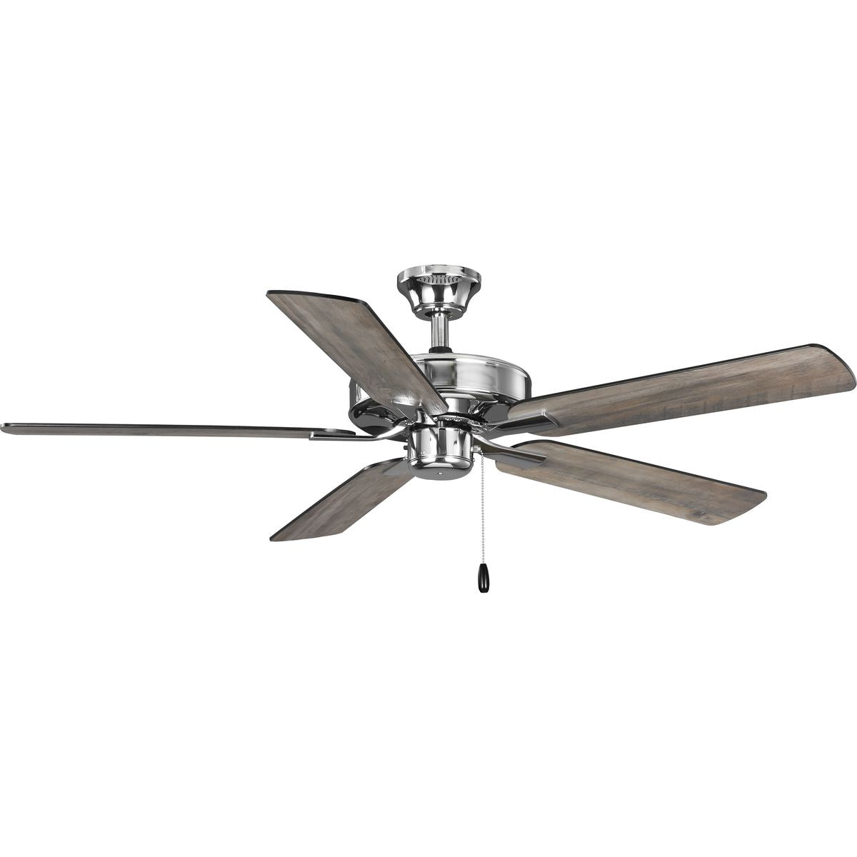 PROGRESS LIGHTING P250080-015 Polished Chrome AirPro 52 in. Polished Chrome 5-Blade AC Motor Transitional Ceiling Fan