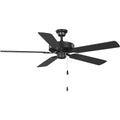 PROGRESS LIGHTING P250080-143 Graphite AirPro 52 in. Graphite 5-Blade AC Motor Transitional Ceiling Fan