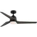PROGRESS LIGHTING P250094-31M-30 Matte Black Upshur Collection 52 in. Matte Black Transitional Ceiling Fan with LED Light Kit