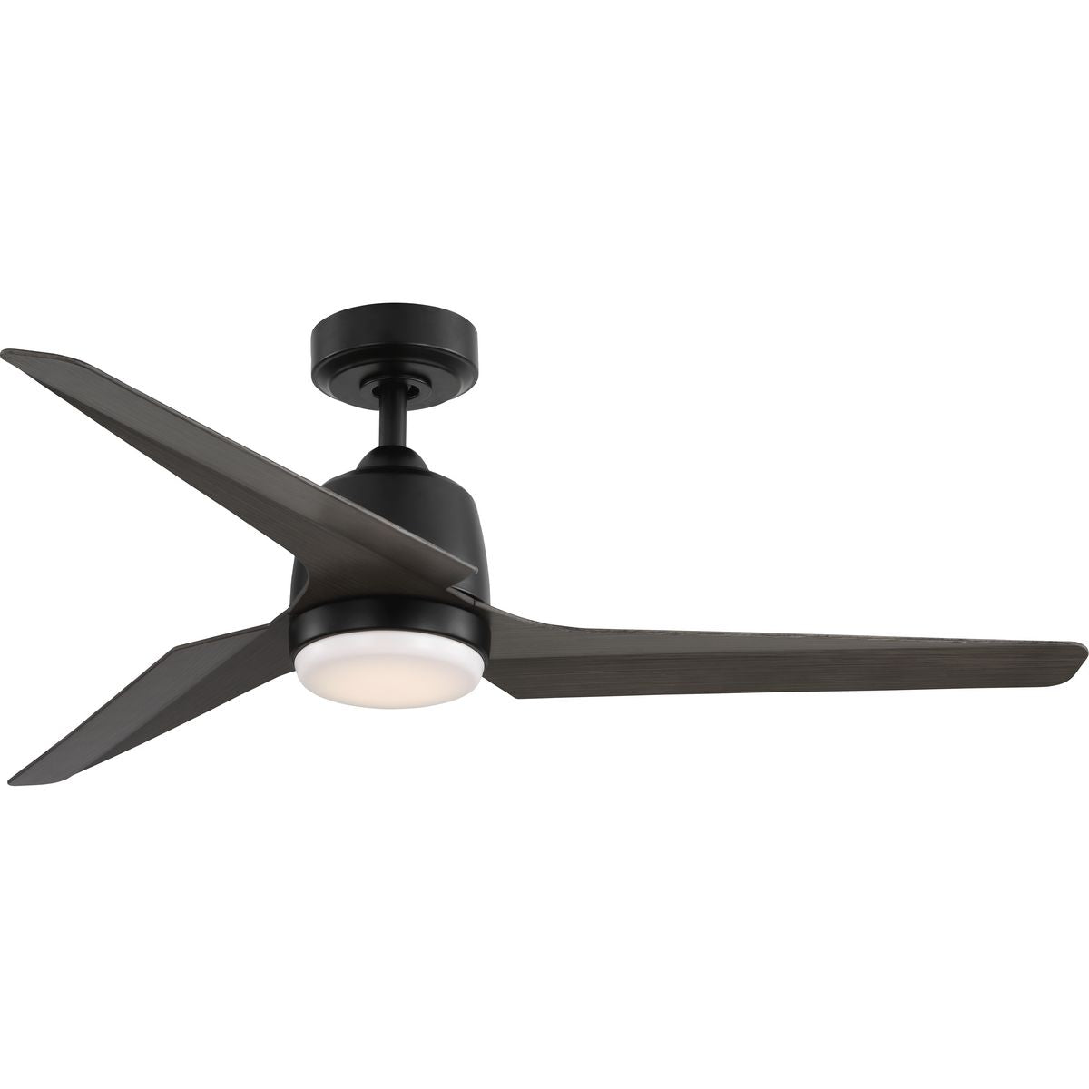 PROGRESS LIGHTING P250094-31M-30 Matte Black Upshur Collection 52 in. Matte Black Transitional Ceiling Fan with LED Light Kit