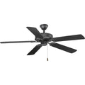 PROGRESS LIGHTING P2501-143 Graphite AirPro Collection 52" Five-Blade Ceiling Fan