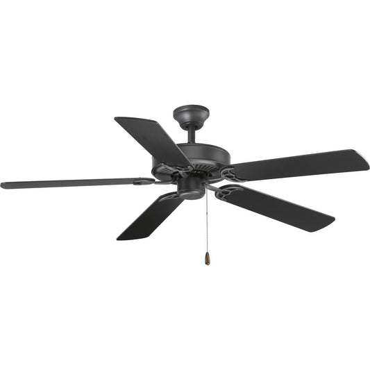 PROGRESS LIGHTING P2501-143 Graphite AirPro Collection 52" Five-Blade Ceiling Fan