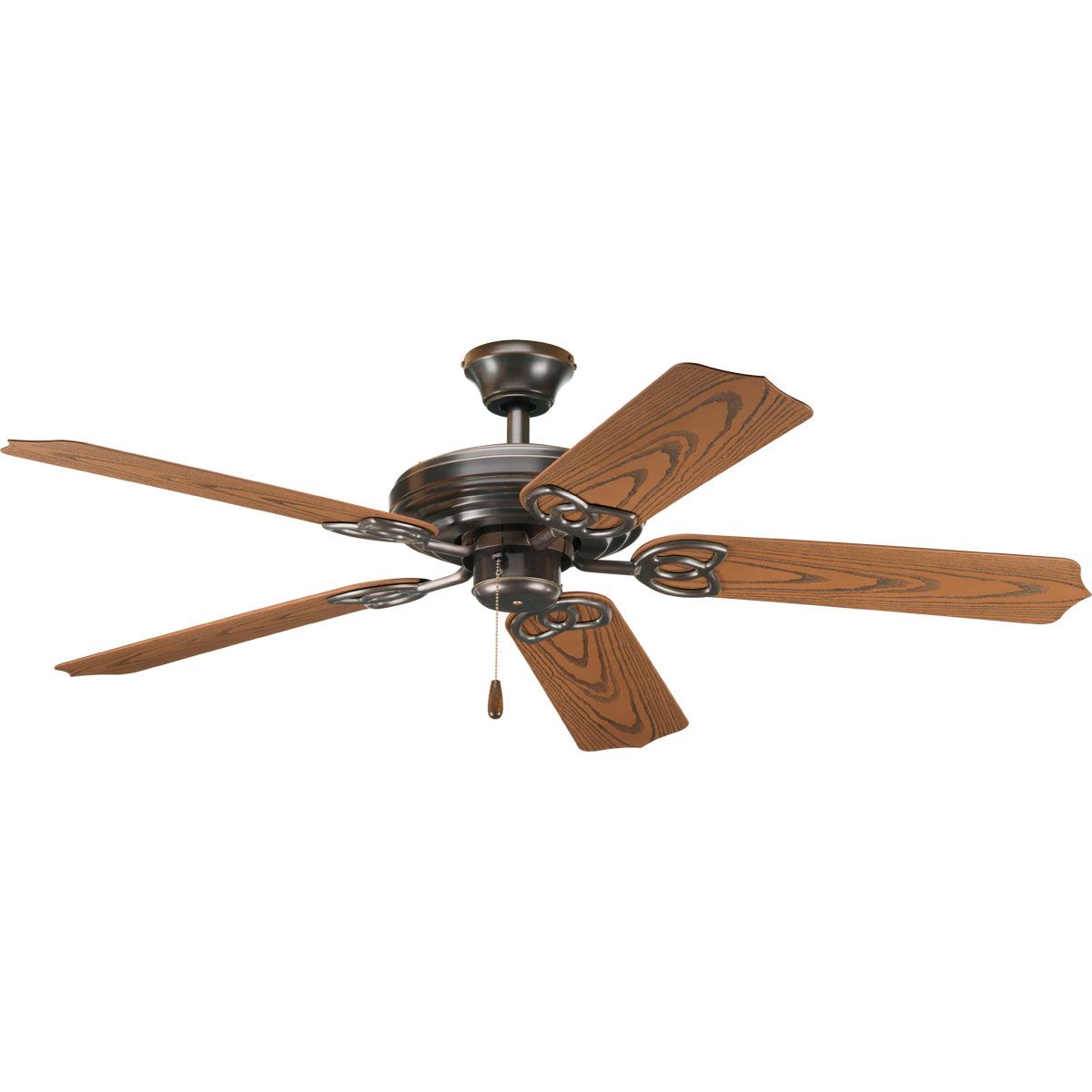 PROGRESS LIGHTING P2502-20 Antique Bronze AirPro Collection 52" Five-Blade Indoor/Outdoor Ceiling Fan