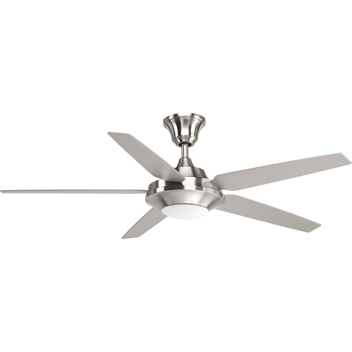 PROGRESS LIGHTING P2539-0930K Brushed Nickel Signature Plus II Collection 54" LED Five Blade Fan