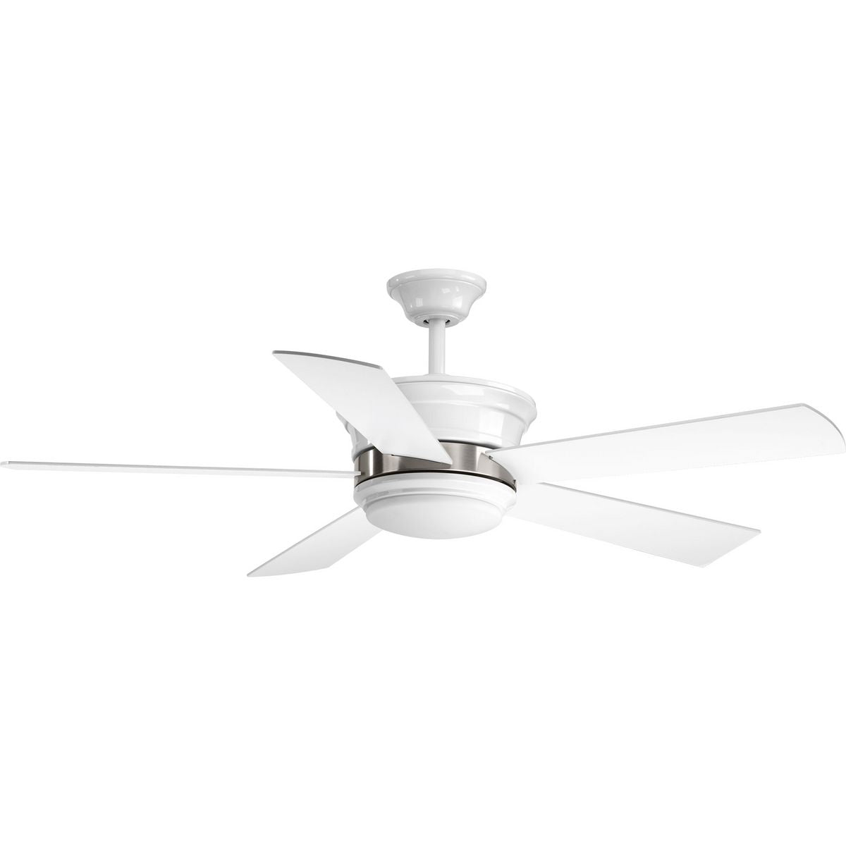 PROGRESS LIGHTING P2540-3030K White Harranvale Collection 54" 5 Blade Fan w/ LED Light
