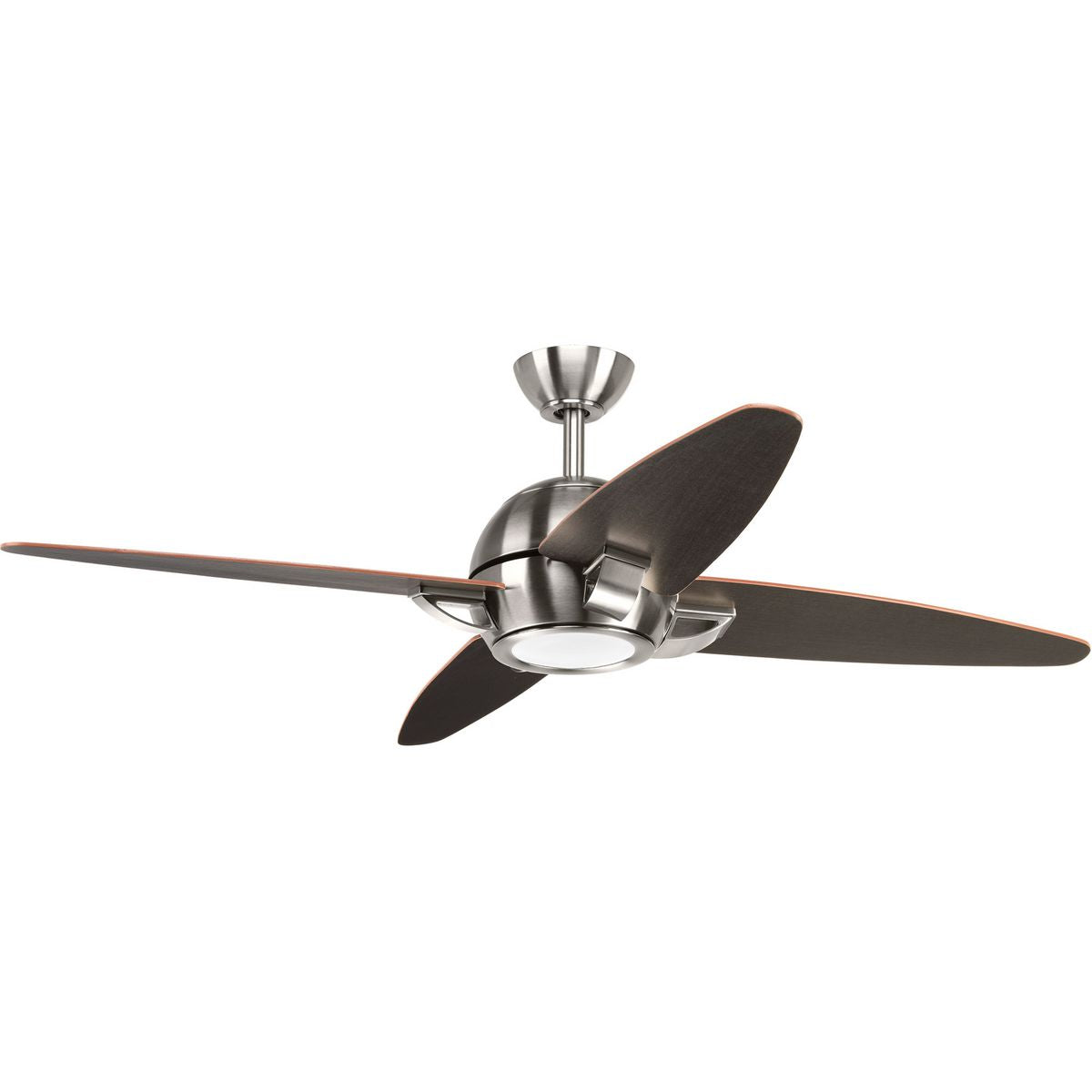 PROGRESS LIGHTING P2542-0930K Brushed Nickel Soar Collection 54" 4 Blade Fan w/ LED Light