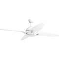 PROGRESS LIGHTING P2542-3030K White Soar Collection 54" 4 Blade Fan w/ LED Light