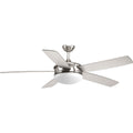 PROGRESS LIGHTING P2548-0930K Brushed Nickel Fresno Collection 60" 5 Blade Ceiling Fan