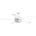 PROGRESS LIGHTING P2548-3030K White Fresno Collection 60" 5 Blade Ceiling Fan