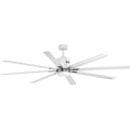 PROGRESS LIGHTING P2550-3030K White Vast Collection 72" 18W LED Eight Blade Fan