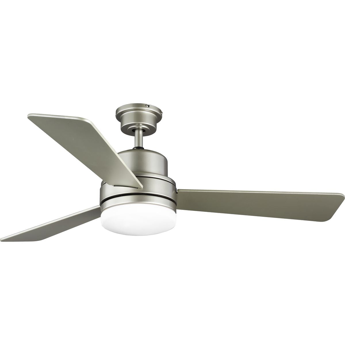 PROGRESS LIGHTING P2553-152WB Painted Nickel Trevina II Collection 52" Three-Blade Nickel Ceiling Fan