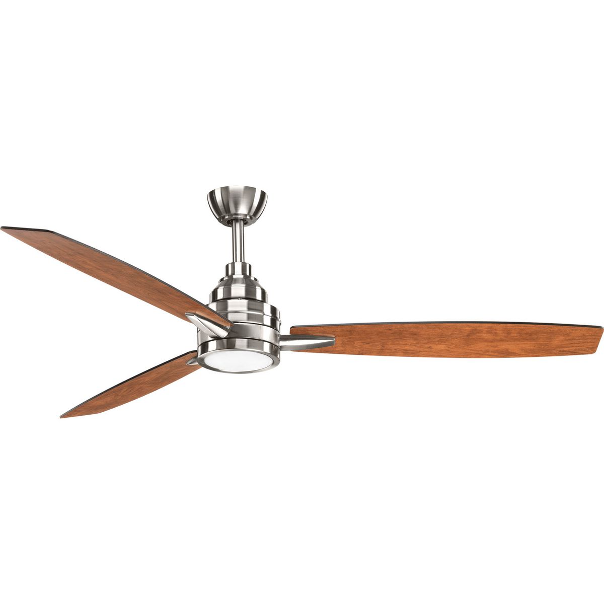 PROGRESS LIGHTING P2554-0930K Brushed Nickel Gaze Collection 60" LED Three-Blade Ceiling Fan