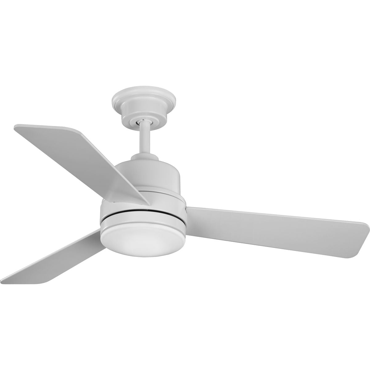 PROGRESS LIGHTING P2555-2830K Satin White Trevina II Collection 44" Three-Blade Satin White Ceiling Fan