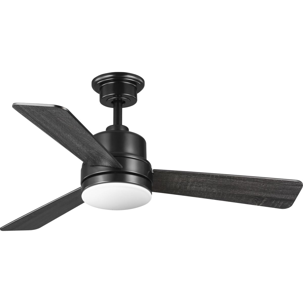 PROGRESS LIGHTING P2555-3130K Black Trevina II Collection 44" Three-Blade Black Ceiling Fan