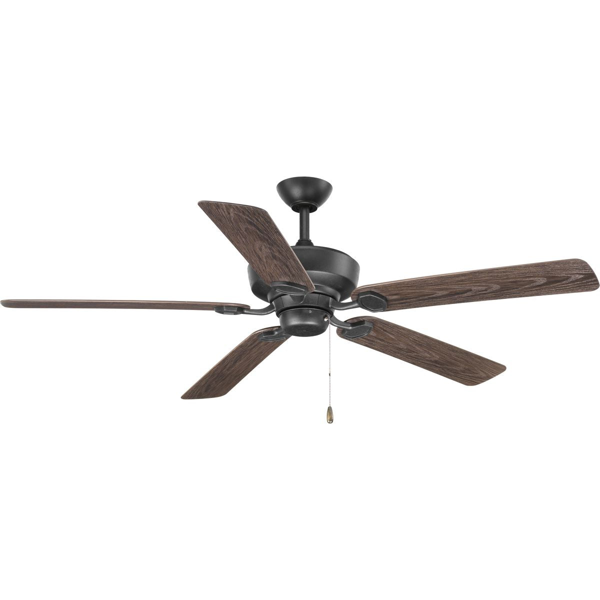 PROGRESS LIGHTING P2562-80 Forged Black Lakehurst Collection 60" Indoor/Outdoor Five-Blade Ceiling Fan