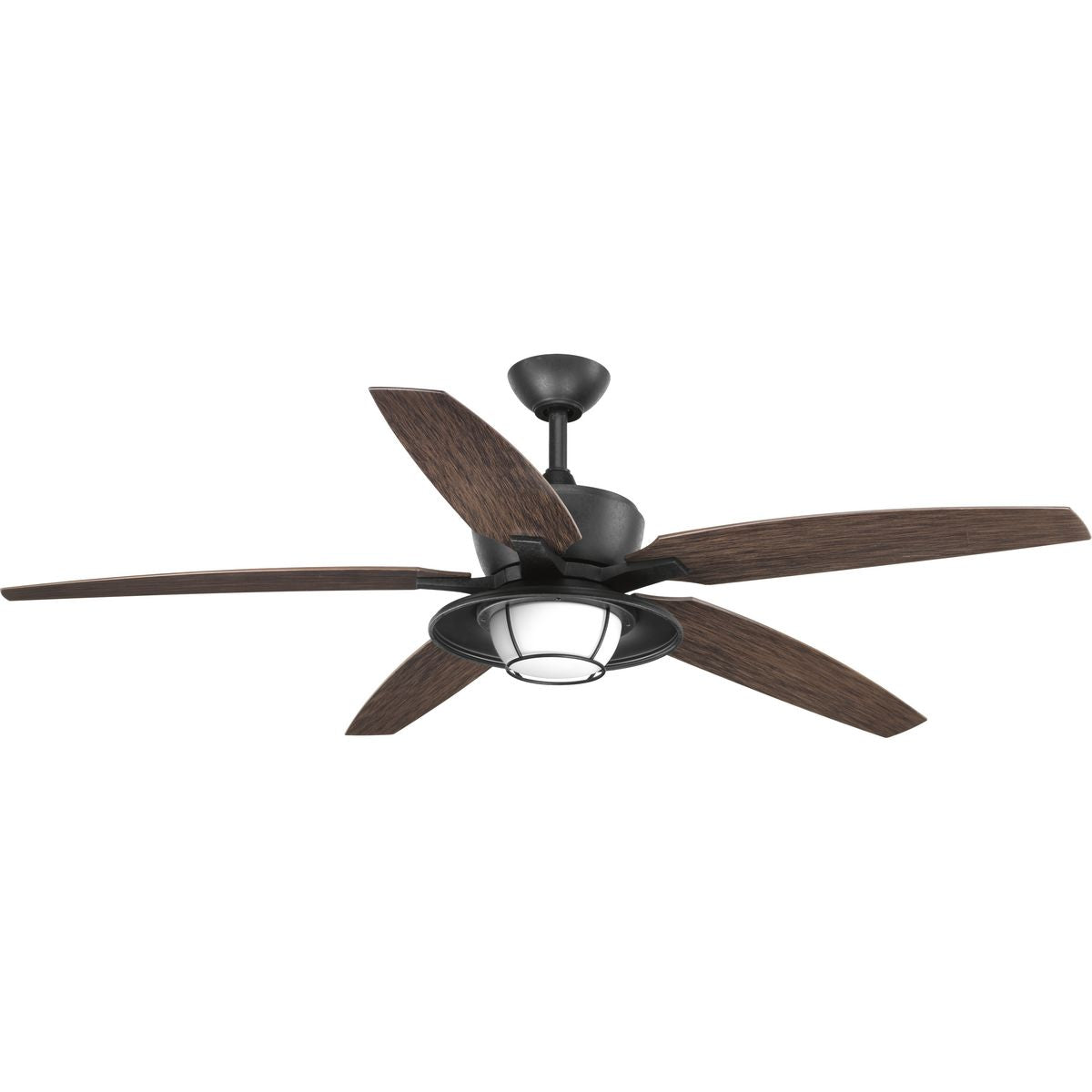 PROGRESS LIGHTING P2564-8030K Forged Black Montague Collection 60" Indoor/Outdoor Five-Blade Ceiling Fan