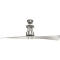 PROGRESS LIGHTING P2570-09 Brushed Nickel Spades Collection 56" Two Blade Ceiling Fan