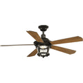 PROGRESS LIGHTING P2576-2030K Antique Bronze Smyrna Collection Indoor/Outdoor 52" Five Blade Ceiling Fan