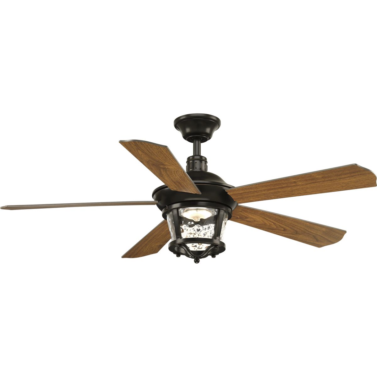 PROGRESS LIGHTING P2576-2030K Antique Bronze Smyrna Collection Indoor/Outdoor 52" Five Blade Ceiling Fan