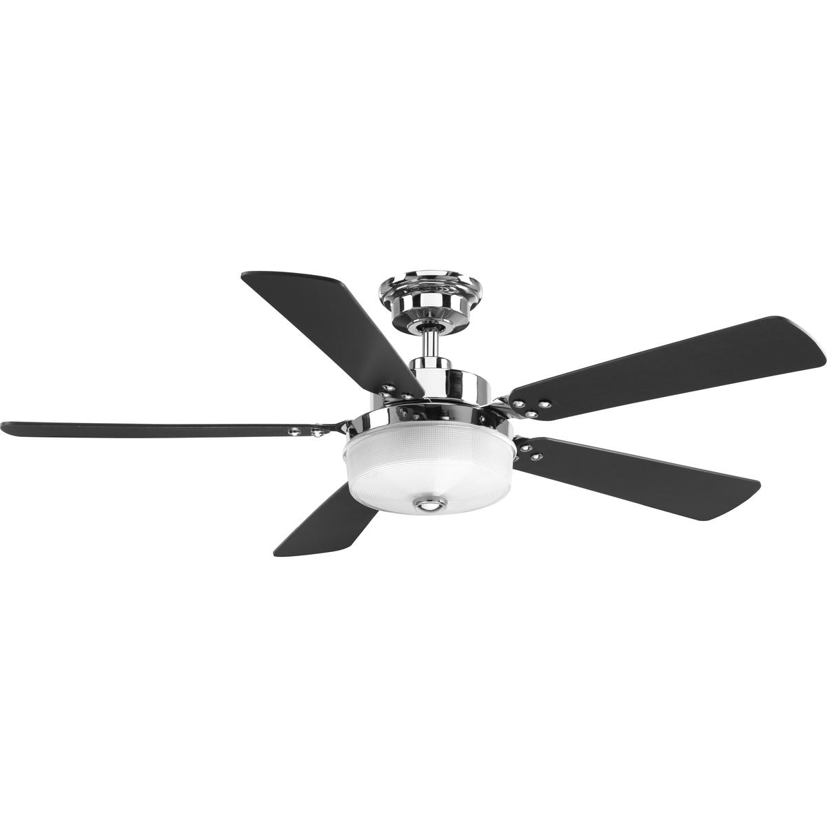 PROGRESS LIGHTING P2578-1530K Polished Chrome Tempt Collection 52" Five Blade Ceiling Fan