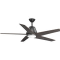 PROGRESS LIGHTING P2582-14330K Graphite Gust Collection 54" Five Blade Ceiling Fan