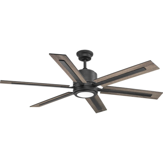 PROGRESS LIGHTING P2586-7130K Gilded Iron Glandon Collection 60" Six Blade Ceiling Fan