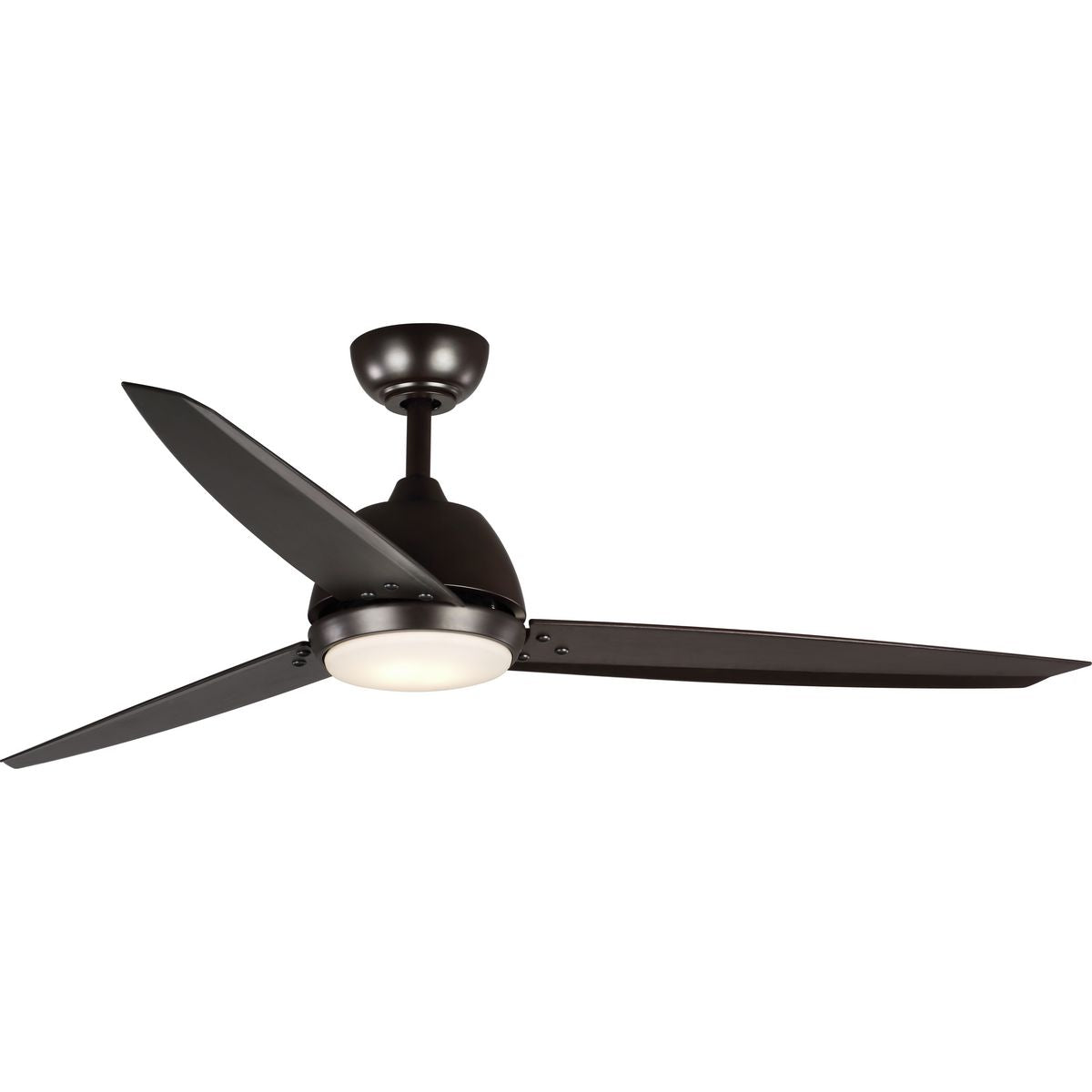 PROGRESS LIGHTING P2592-12930K Architectural Bronze Oriole Collection 60" Three-Blade Ceiling Fan with LED Light
