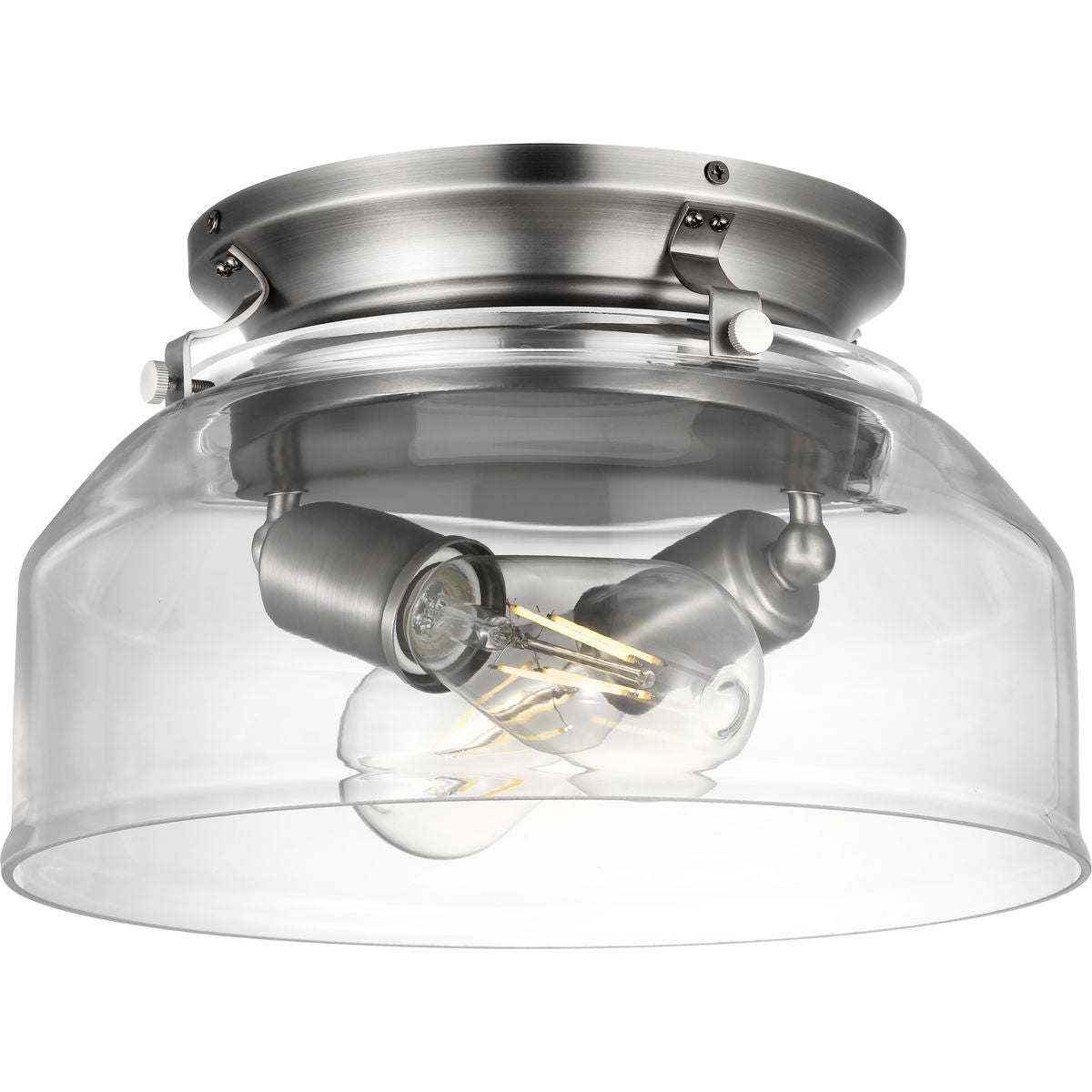 PROGRESS LIGHTING P260000-081-WB Antique Nickel Springer Collection Antique Nickel Clear Glass Light Kit