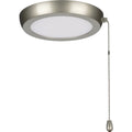 PROGRESS LIGHTING P260002-152-30 Painted Nickel AirPro 7" 1-Light Painted Nickel Edgelit Transitional Ceiling Fan Light Kit and Opal Shade