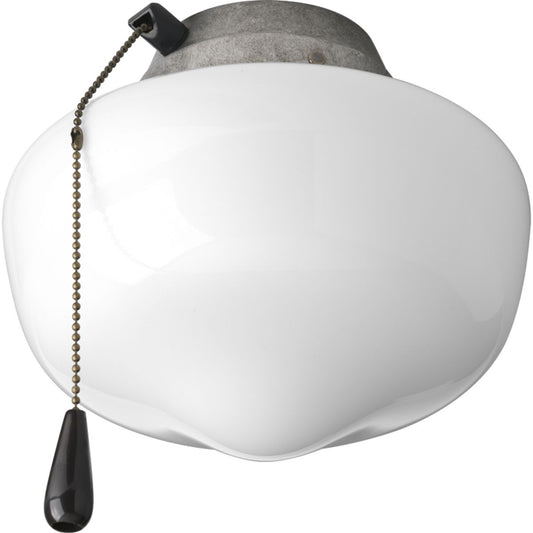 PROGRESS LIGHTING P2601-141WB Galvanized Finish AirPro Collection One-Light Ceiling Fan Light