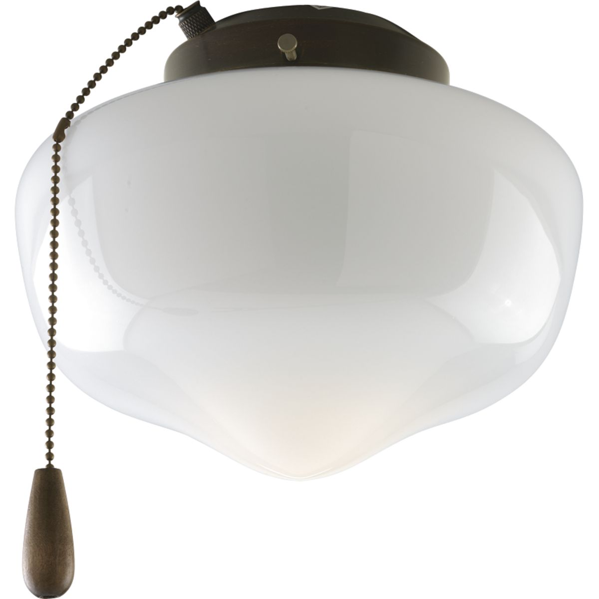 PROGRESS LIGHTING P2601-20WB Antique Bronze AirPro Collection One-Light Ceiling Fan Light
